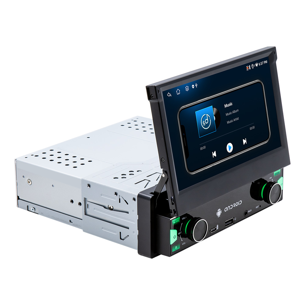 Pantalla retráctil de 7 pulgadas navegación de automóviles Android Hengchen cuatro núcleos / ocho núcleos carplay inteligente pantalla de control central de automóviles