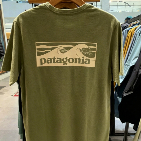 2026 New Style Bata Wave Print Short-Sleeve T-Shirt Mountain Style Loose Versatile Round Neck Top with Lettering for Men and Women