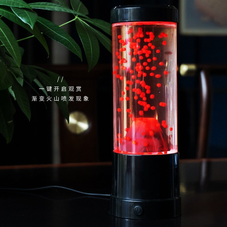 新型大型水母灯usb七彩led変色家庭雰囲気小夜灯デスクトップシミュレーション水母灯|undefined