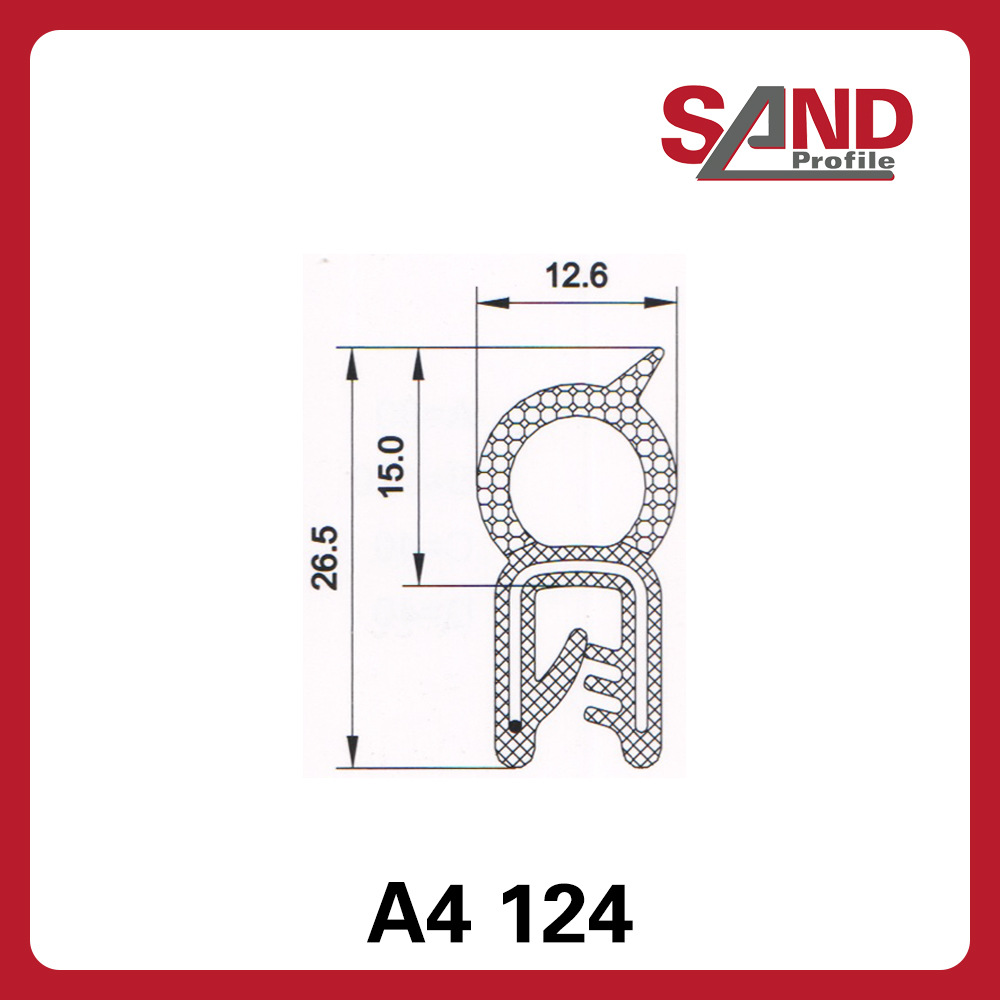 申波菲勒SAND密封条棱边保护条护边条橡胶条A4124