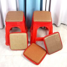 椅墊坐墊帶綁帶涼席座墊椅子塑料方凳子涼墊電腦椅學生中式趙之李