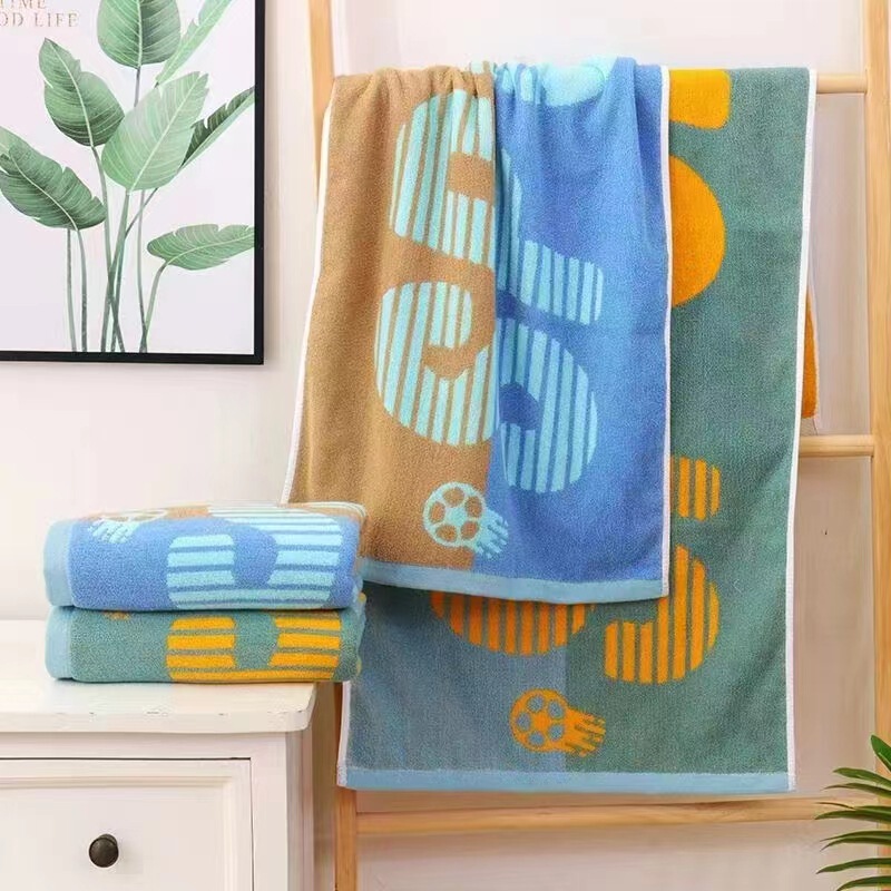 Gaoyang factory wholesale cotton bath towel 40*100 thickened increase towel labor protection company welfare does not shed hair does not fall off