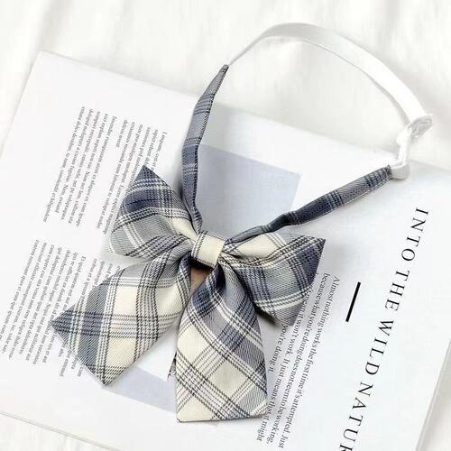 Jk bow tie shirt women Japanese style uniform college casual straight collar sailor uniform bow tie school uniform with ribbons and small long-handled tie