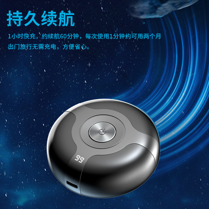 コミントン ミニ電気シェーバー 回転式ダブルヘッドシェーバー ポータブル洗えるひげシェーバー 既製卸売|undefined
