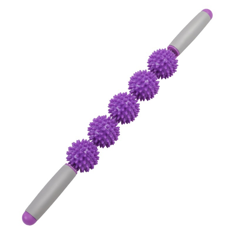Hedgehog Ball Massage Stick Whole Body Household Muscle Relaxer 3-5 Ball Langya Roller Wheel Yoga Fitness Fascia Stick