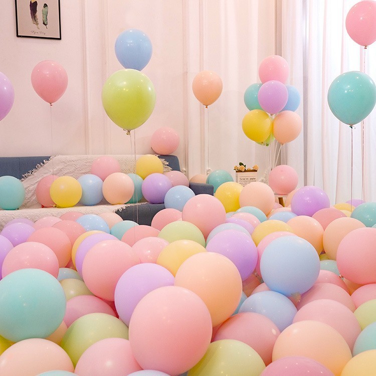バルーン卸売マカロンカラー厚みのある防爆ショッピングモール店舗イベント装飾シーン誕生日アレンジメントさまざまな色|undefined