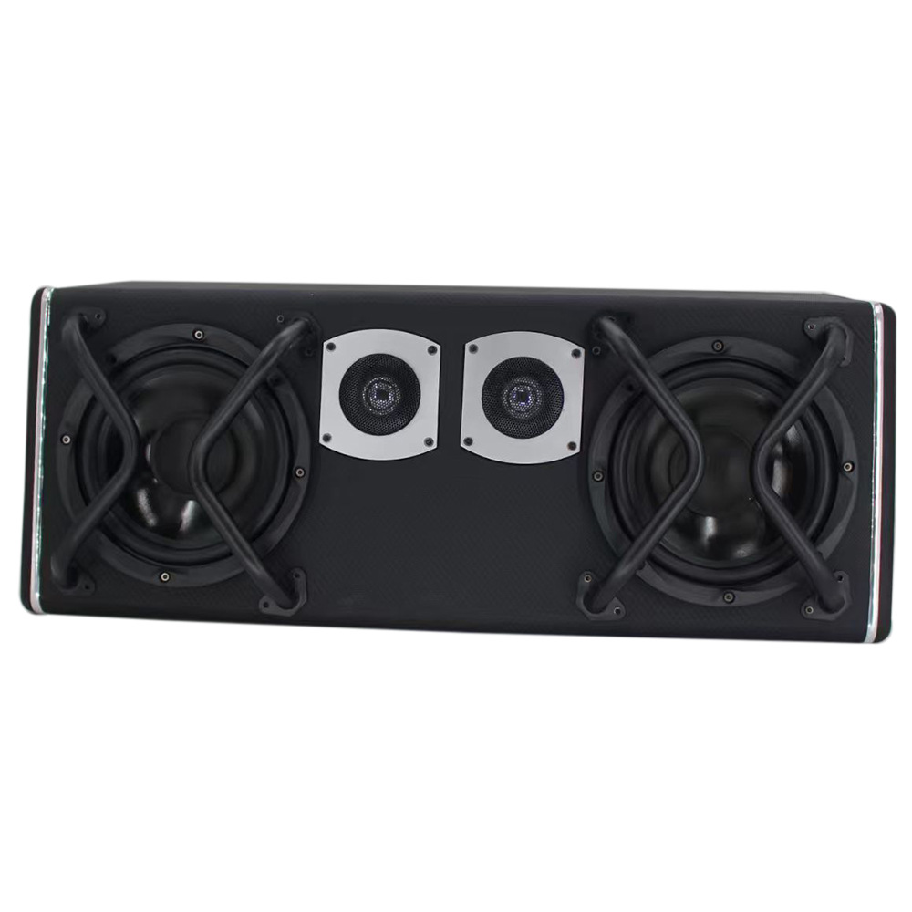 Car Subwoofer High-Power Professional Modified Active Trunk-Mounted 10inch Car Audio System with Dual 10-Inch Speakers