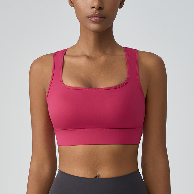 JOOMON ropa interior deportiva taza todo en uno estilo delgado colección de leche a prueba de golpes chaleco de fitness de alta resistencia para correr mujeres