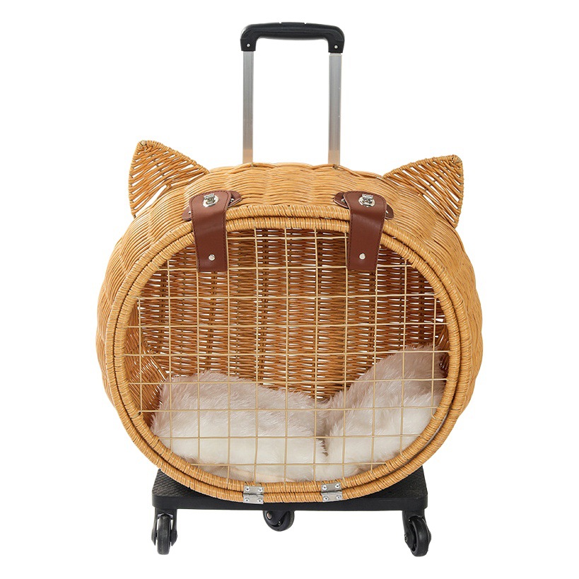 Maleta de Viaje con Ruedas para Mascotas de Vid Portátil para Viaje