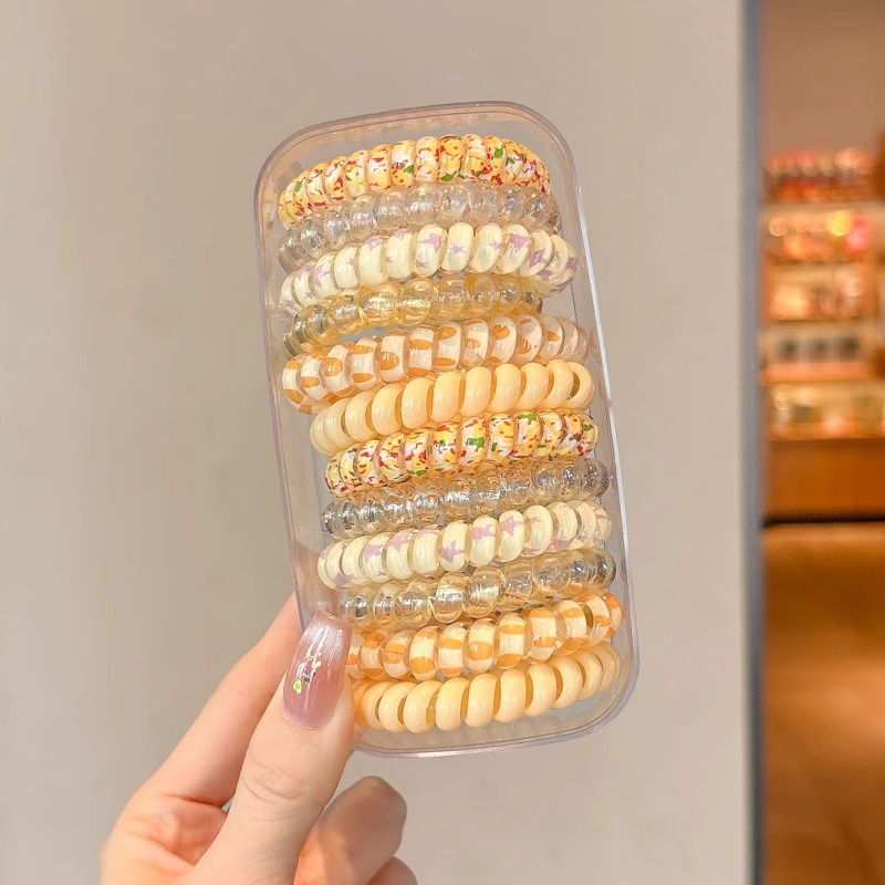 Línea telefónica anillo para el cabello femenino 2025 nueva cuerda para la cabeza sin costuras banda de goma elástica de alta calidad tocado de cuerda para el cabello coreano