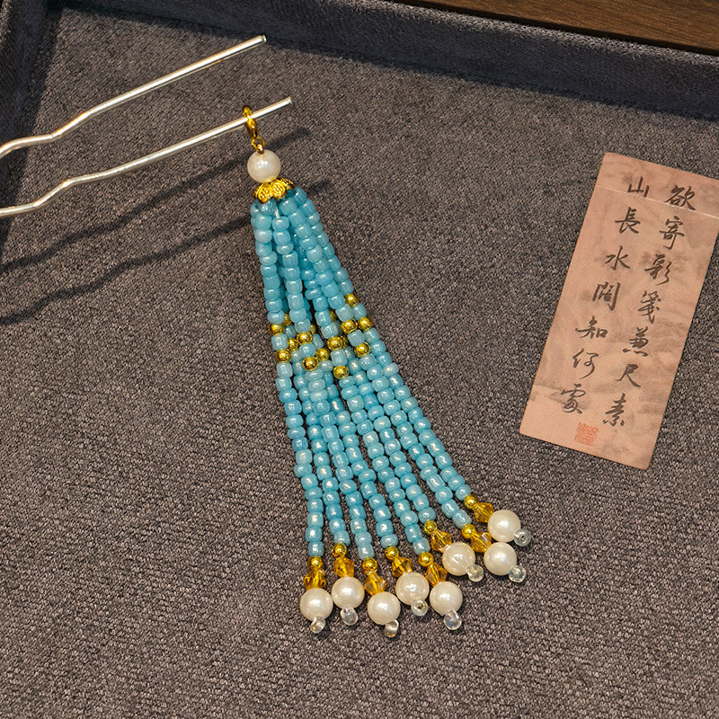 古风 diy配饰流苏系列挂饰  手工弹簧扣流苏挂件汉服旗袍压襟挂饰|undefined