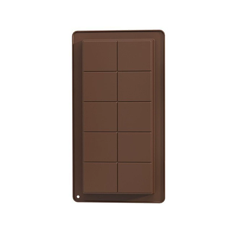 Acrylic-Platinum Silicone Rectangular Mold – Multi-Color Chocolate & Dessert Set, 25.3 x 16.9 x 2.0 cm