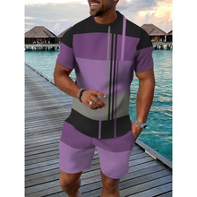 J 27302 Stripe Loose Men Tee ���ƿ����� T ���羳����ͨ��