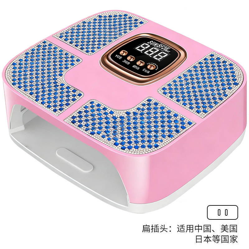 160W alta potencia manicure lámpara diámetro de alta calidad manicure luz de terapia de almacenamiento inteligente inducción manicure pegamento lámpara de horneado manicure