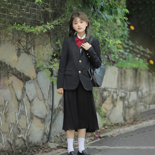 日系学院风jk制服班服校服西装套装中学生高中生毕业季运动会服装