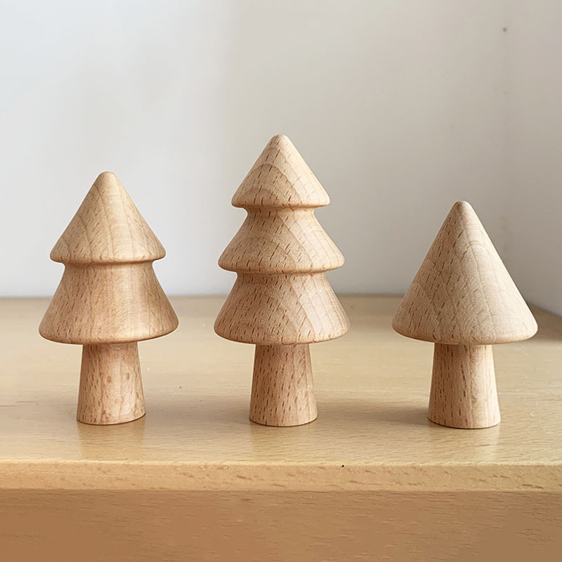 Decoración de madera maciza japonés lindo seta decoración hecha a mano exquisito pequeño árbol moderno minimalista gabinete estante Decoración