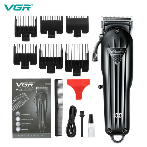 VGR new cross-border electric hair clipper gradient electric clipper head adjustable USB rechargeable electric clipper V282