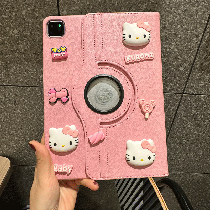 Cat Head Doll Leather Case 10Th Generation Inch Protective Case Apple/Protective Case