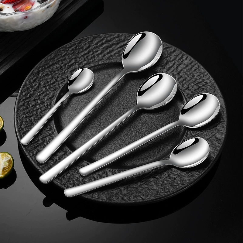 Нержавеющие ложки AISI 304, корейская посуда, утолщенные ложки для смешивания, набор разных размеров