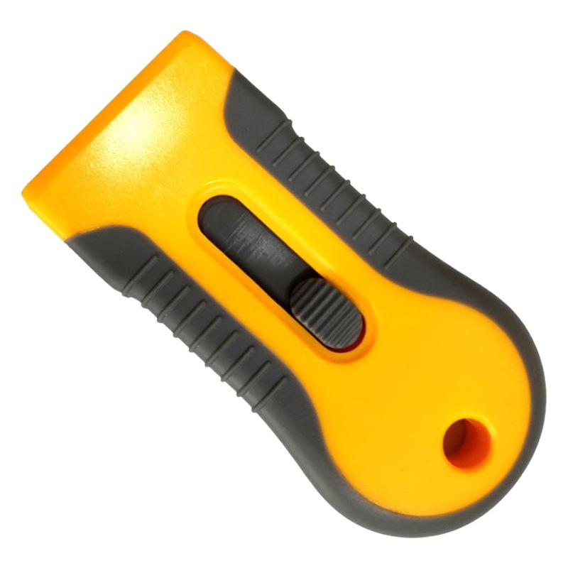 Transfronterizo Shangyou retráctil plástico amarillo hoja de vidrio del coche viejo película de limpieza raspador película herramienta en stock