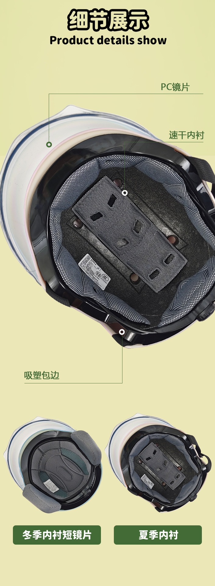 Class a New National Standard 3C Certified Kidsren's Helmet Female Kids Winter Electric Motorcycle Boy Half Helmet Breathable