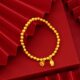 Live supply Shajin two-life Huan Lianpeng Bracelet Gold Store Same Ancient Method Inheritance Gold and Silver two-life Huan Bracelet