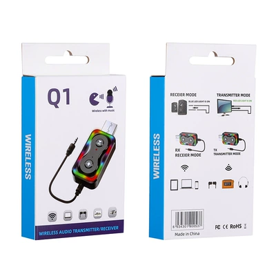 Car Mp3 Player Bluetooth Receiver Fm Transmitter Tv Computer Wired Audio System Becomes Wireless Bluetooth Function (FM Modulyator) - q1