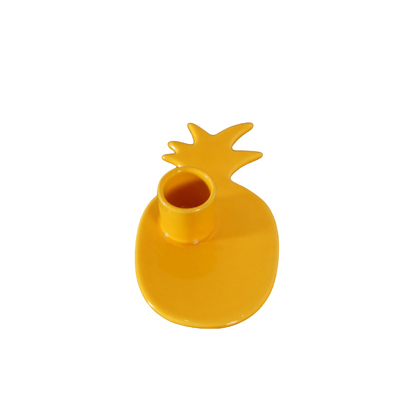 Adornos de candelabros de cerámica minimalista moderno transfronterizo, candelabros creativos para el hogar, artesanías de escritorio, adornos al por mayor