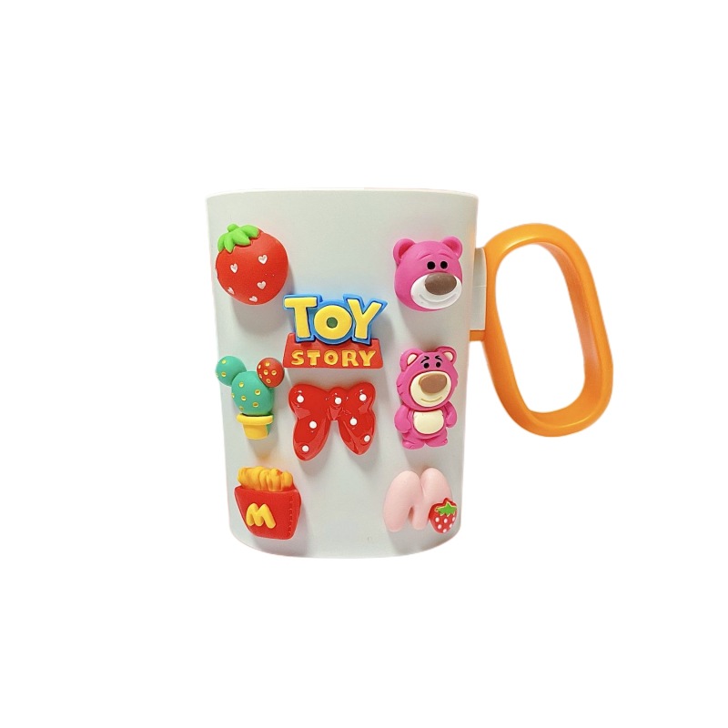 Taza de enjuague bucal taza de cepillo de dientes para niños creativo Red roja taza de cepillo de dientes pareja taza de lavado resistente a la caída niños y niñas estudiante hogar lindo