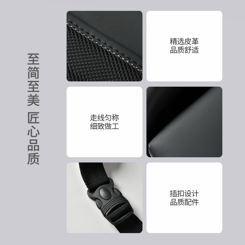 Car Seat Back Storage Bag Leather Rear Seat Storage Box Dining Table Style Car Seat Back Hanging Bag Portable