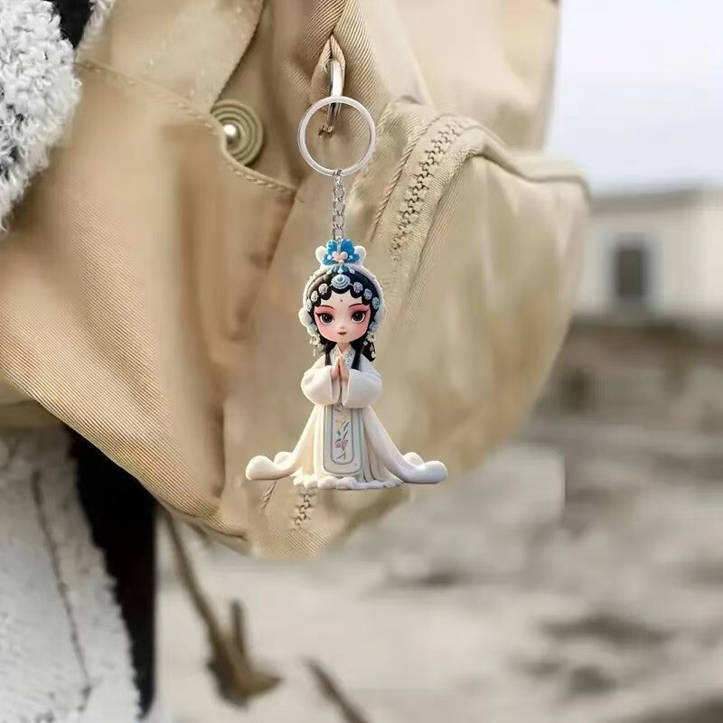 新車バックミラーペンダント中国オペラキャラクターアクリルキーホルダーギフト車のペンダントキーホルダー|undefined