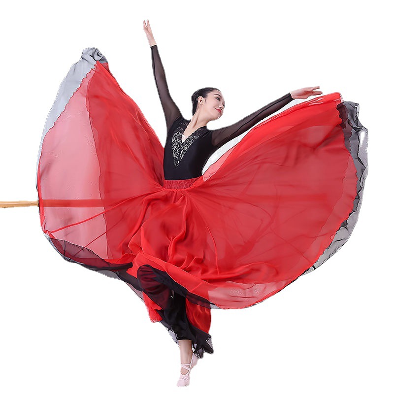 720 degrees dance dance dance skirt double -layer Classical dance…