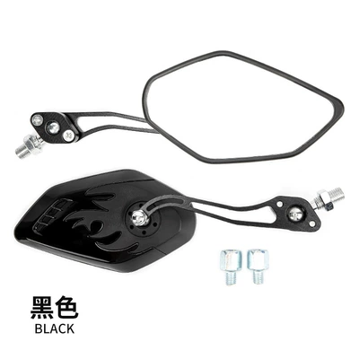 Motorcycle rearview mirror Ghost Fire Qiaoge Rearview - flame-rearview-mirror-2680-black