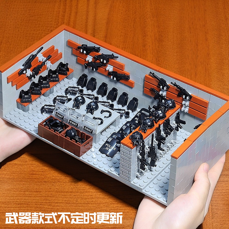 国境を越えたホットセール MOC 軍事基地監視塔シーンビルディングブロック特殊部隊フィギュア DIY 組み立て教育玩具|undefined