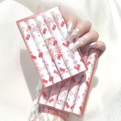 MAGIC CASA五支装萌宠熊唇釉套装哑光丝绒唇泥不易掉色跨境代发|ru