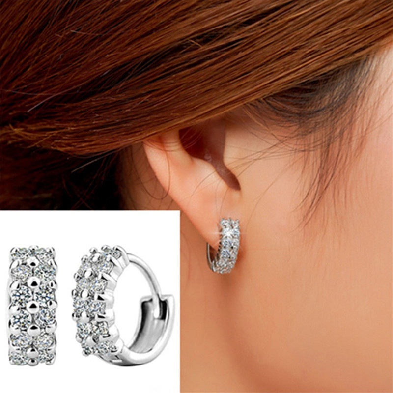 Gioielli unisex Moda moda orecchini zircone multicolore temperamento orecchini cristallo gioielli_voghion.com