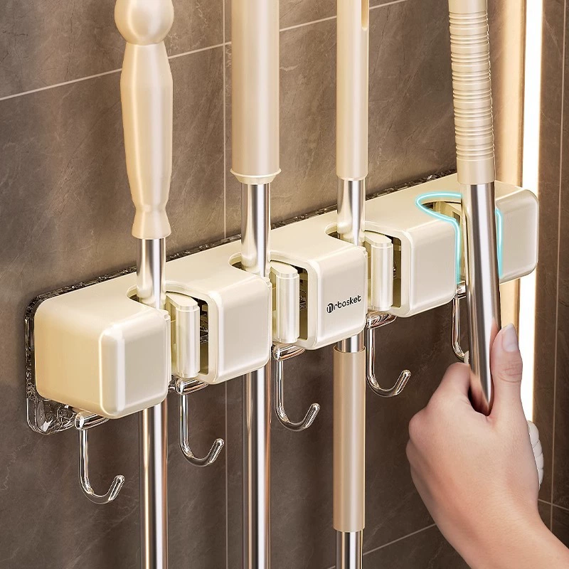 Швабра настенный зажим без перфорации сильный несущий настенный крючок для ванной комнаты держатель для метлы липкий крючок артефакт для хранения