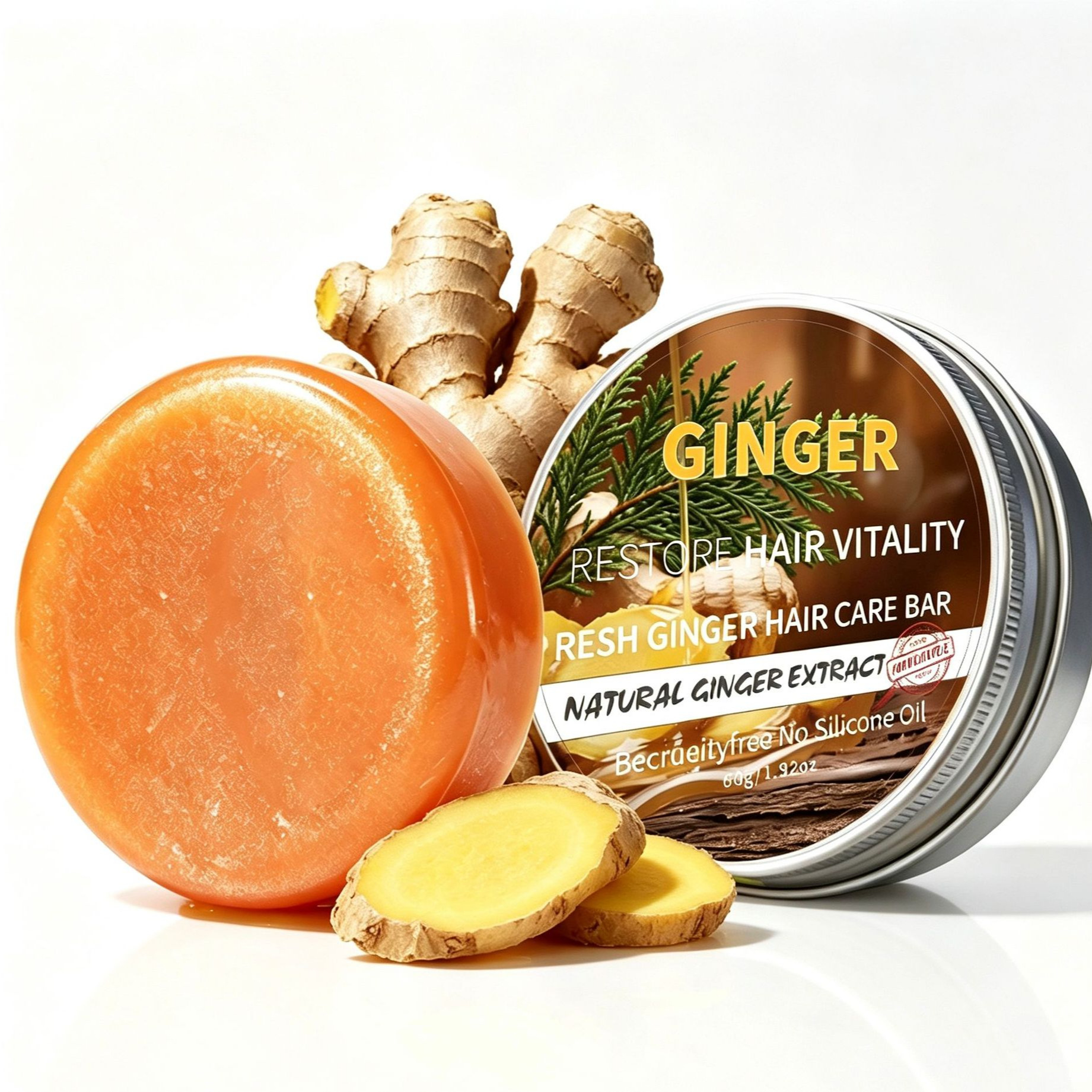 Jabón Champú de Aceite Esencial de Arándano Limpieza y Nutrición Profunda para Cabello