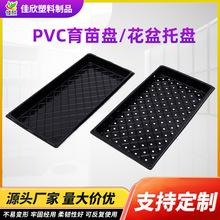 加工定制无孔托盘育苗盘配套托盘加厚pvc平盘芽菜苗盘托盘穴盘
