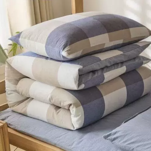 被子褥子枕头三件套铺盖被芯床垫一整套装学生宿舍单人棉被褥全套