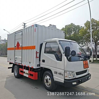 江铃3米5货箱危险品运输车 煤气罐液化气瓶配送车 危运车厂家