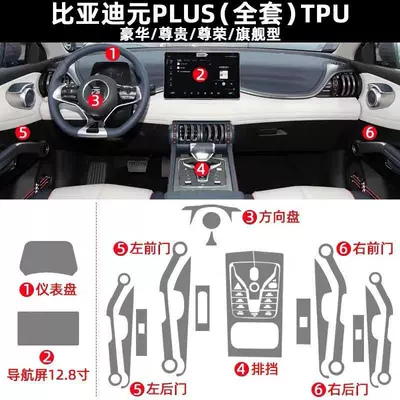 Car interior film – use - 22-24-models-complete-set-of-soft-film-navigation-128inch