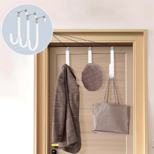 创意免打孔浸塑防滑家用活动单钩门后挂钩衣帽包挂钩卧室厨房衣柜