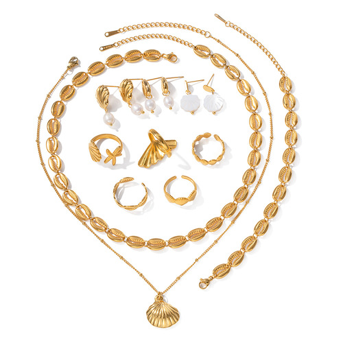 Summer Beach Vacation Seashell Ocean Element Accessory Set, Versatile, Non-Fading, High-End, New Arrival, Wholesale