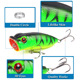 Floating Popper Fishing Lures 65mm 11.8g Hard Plastic Baits Fresh Water Bass Swimbait Tackle Gear