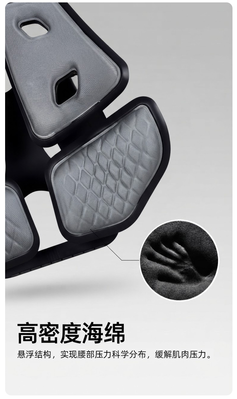 New ergonomic car lumbar support with adjustable height, soft support for the waist, car lumbar cushion