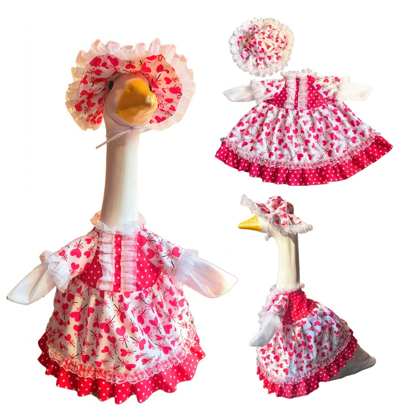 Граница порога Goose Clothes 2025 Новый большой белый гусь Lolita одежда 58 г
