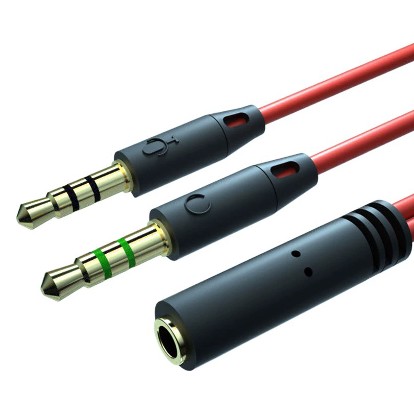 Телефонная гарнитура аудиокабель два-в-одном один-два адаптера адаптер для наушников кабель подачи курица Компьютерная гарнитура аудиокабель