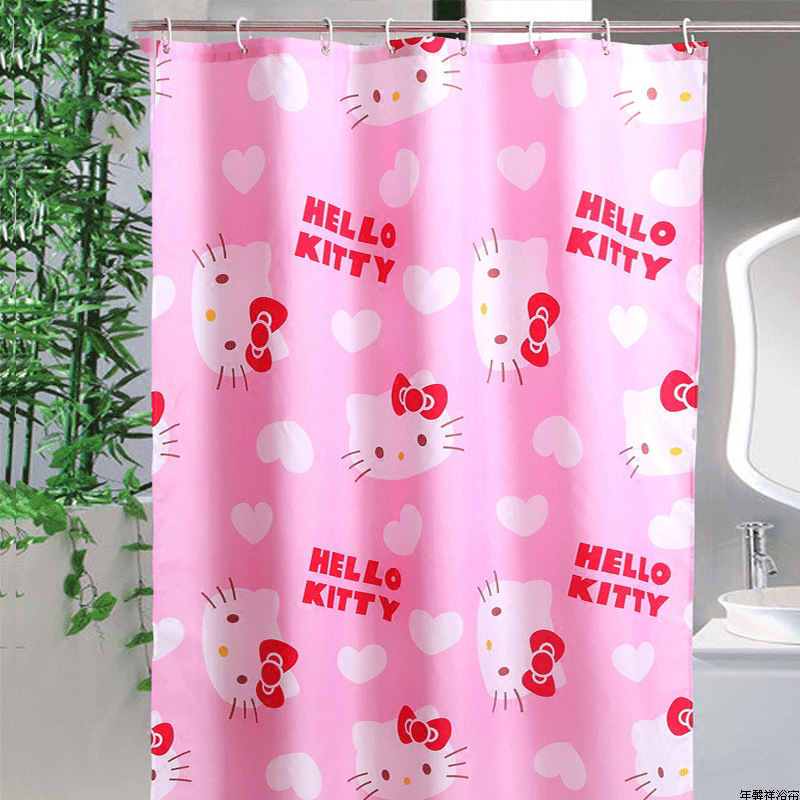 Bathroom Bath Shower Curtain Punch-free Shower Rainproof Cloth European-style Shower