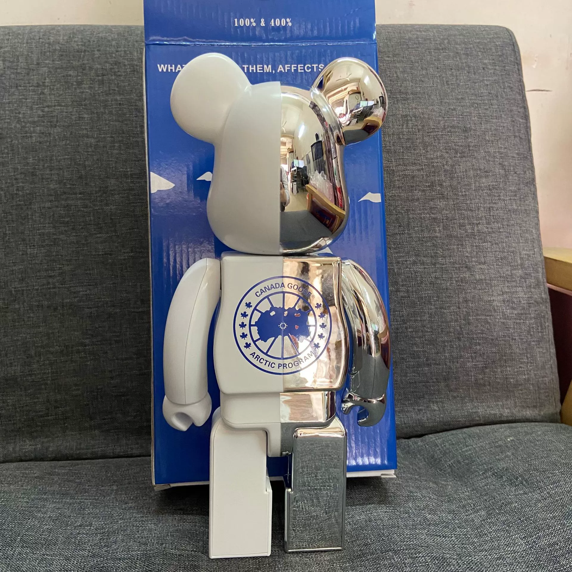 Bearbrick агрессивный медведь пустая гора 2G сустав агрессивный медведь подвергся электрохимической обработке суставы, полярный медведь 400% цветная коробка
